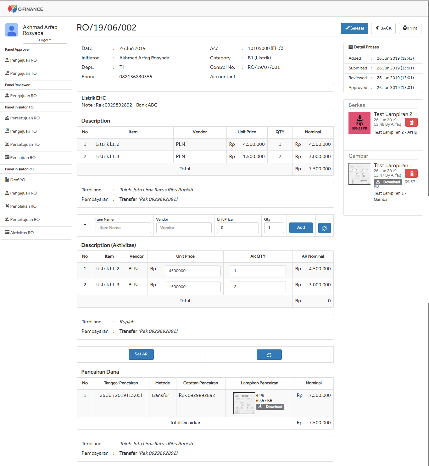 Sistem Purchasing (CFinance)